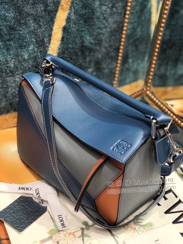 LOEWE經典爆款包包 羅意威Puzzle小號拼接手提斜挎包 10172  tcl1025